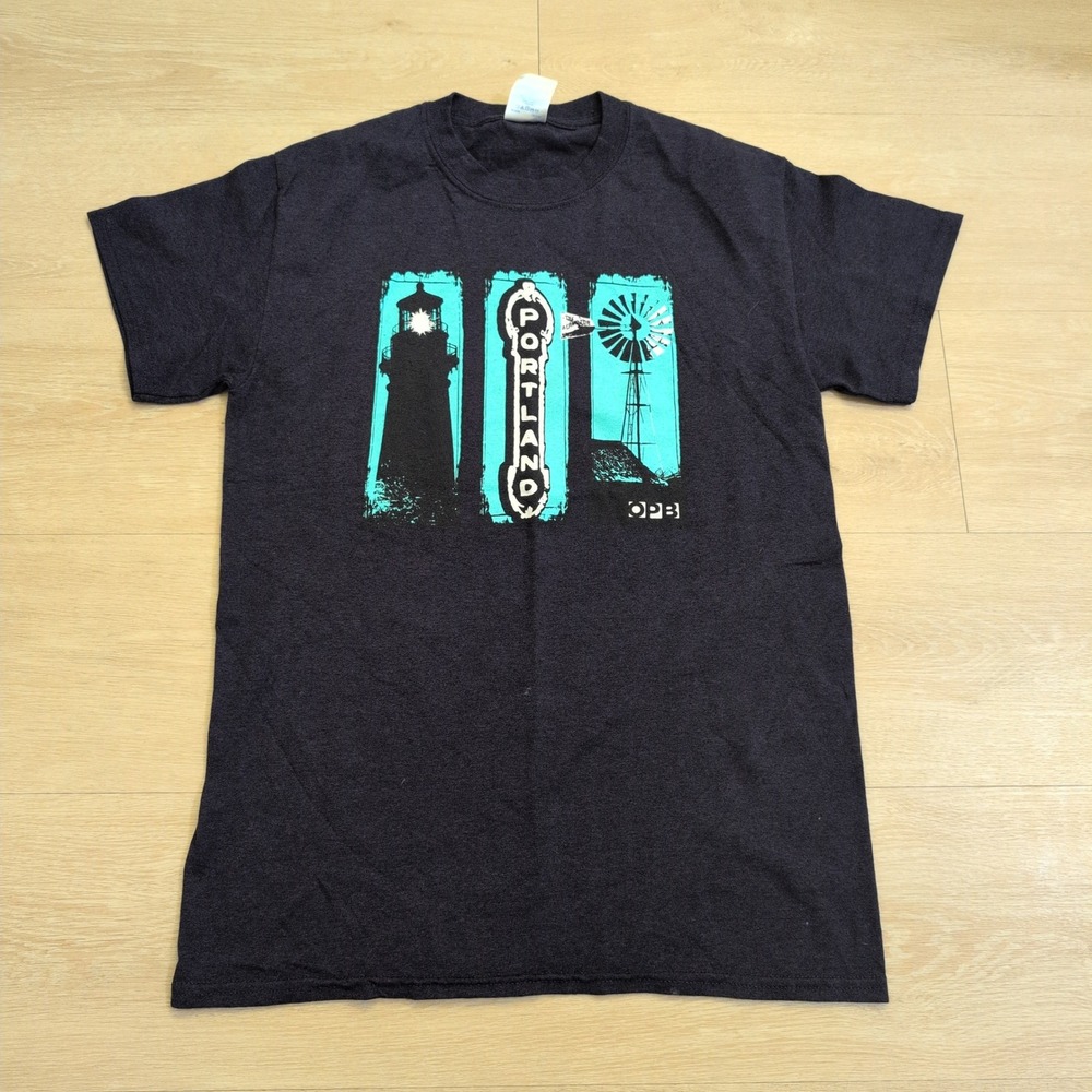 VTG Portland Oregon Public Broadcasting Adult Small Shirt OPB Graphic